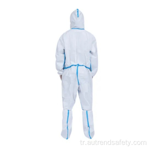Yüksek kaliteli tıbbi hastane tek kullanımlık güvenlik koruyucu izolasyon elbisesi